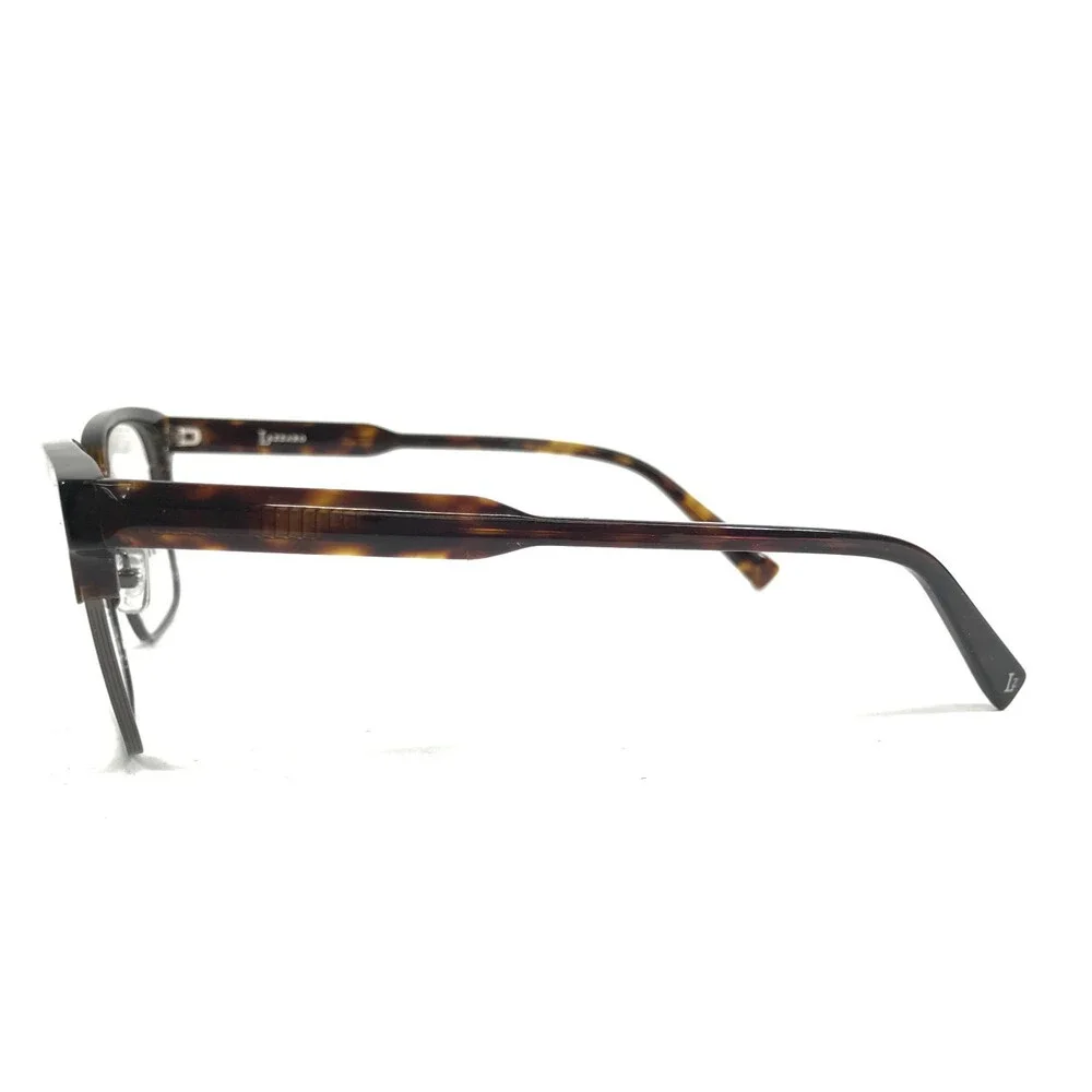 Lazzaro Eyeglasses Frames LUPO TORTOISE Gray Rectangle Full Rim 54-19-150